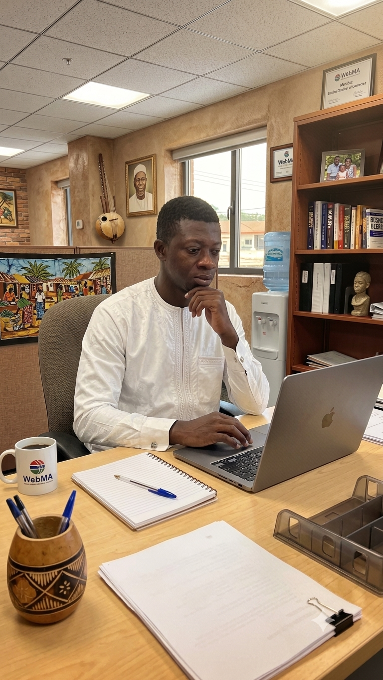 Musa Bojang, Founder of WebMa Studio